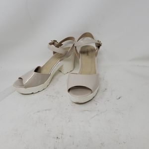 Instreet Women's 37 Pink Heels white platform